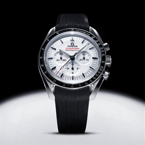 new omega speedmaster white|omega speedmaster white dial 42mm.